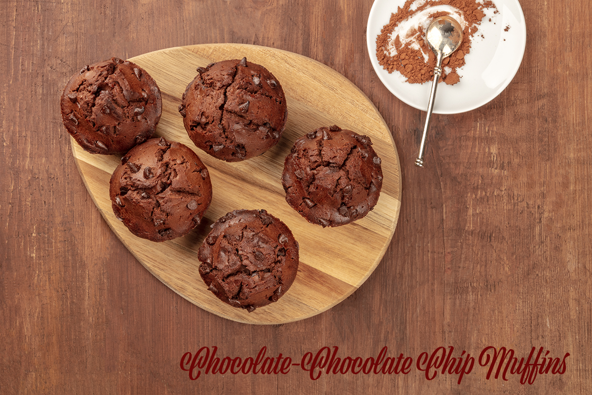 Chocolate-Chocolate Chip Muffins