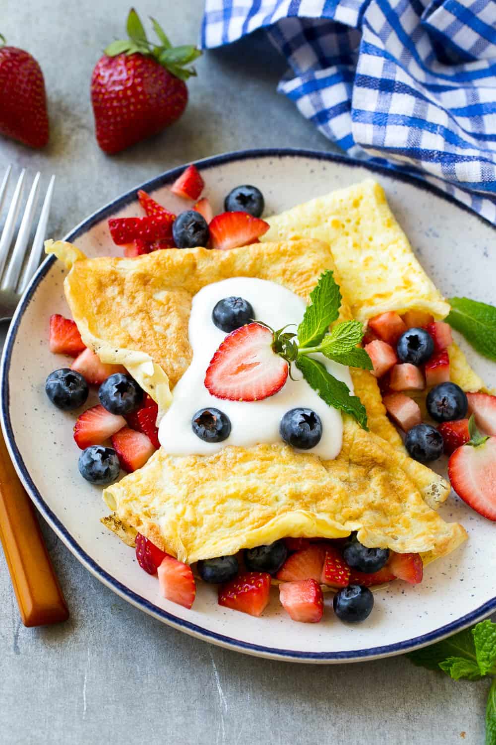 Breakfast Protein Crepes